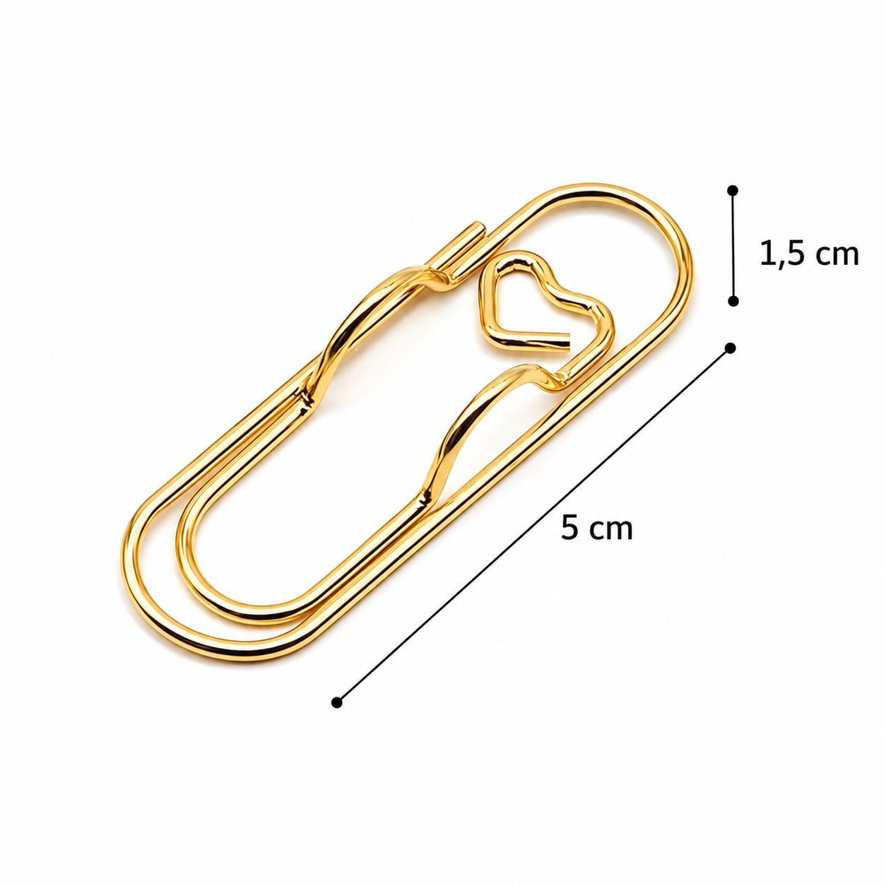 Porte stylo doré coeur