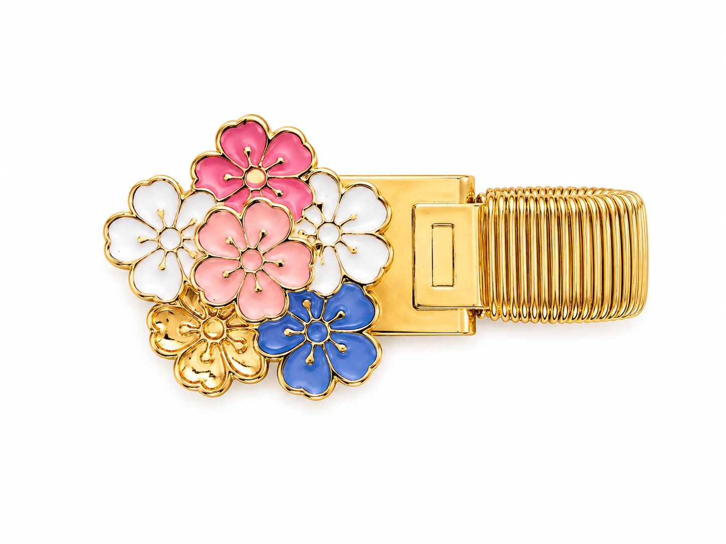 Porte stylo à motif métal doré